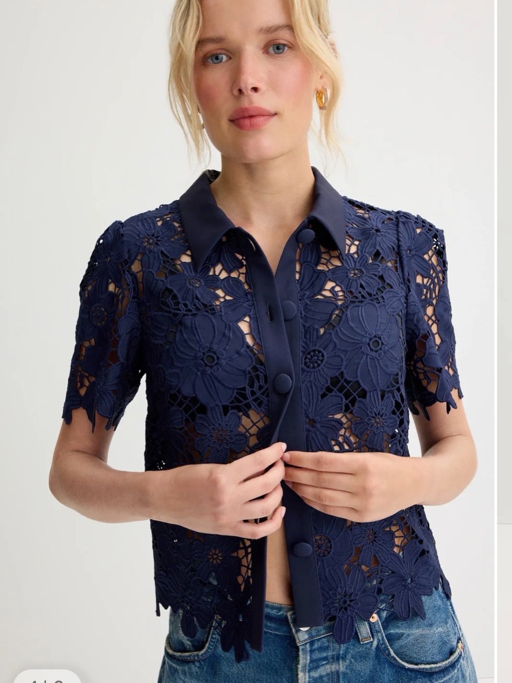 EUC Milly Addison Roja Lace Top XS / Petite